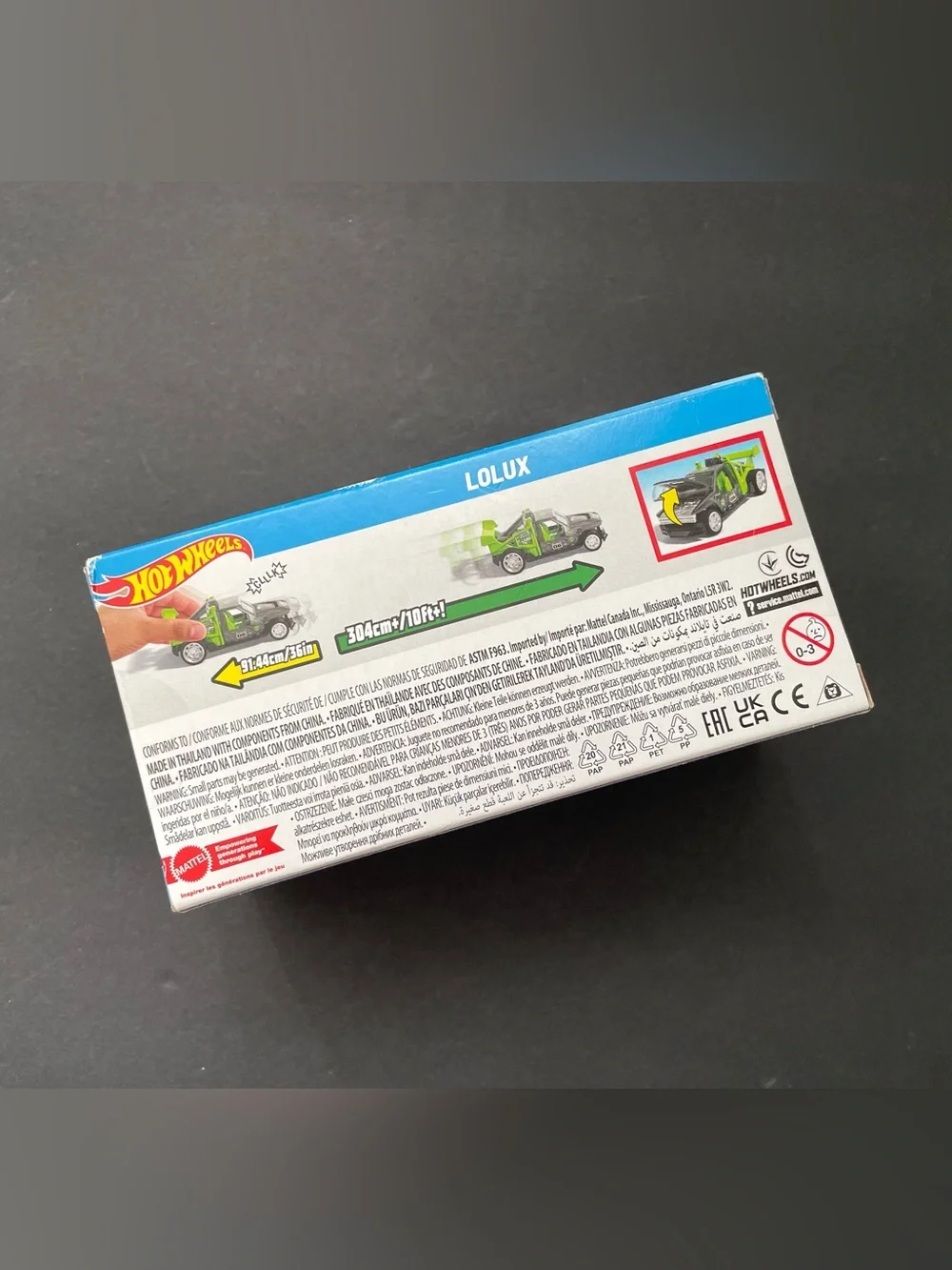 Hot Wheels (Mattel) Pull back speeders Muscle Mania Lolux (Metal)
